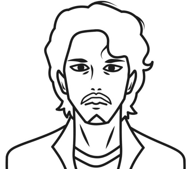 Coloriage Joueur numéro 456 de Squid Game dessin gratuit à imprimer