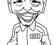 Coloriage Joueur Oh Il Nam de Squid Game