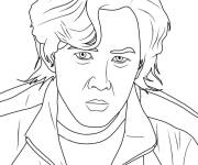 Coloriage L'h&eacute;ro joueur de Squid Game
