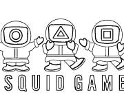Coloriage Les soldats de Squid Games &agrave; t&eacute;l&eacute;charger