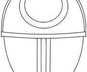 Coloriage Masque cercle de Squid Games