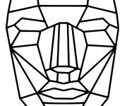 Coloriage Masque de Boss de Squid Games