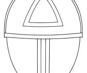 Coloriage Masque triangle Squid Games