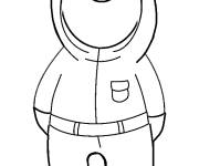 Coloriage Mignon gros garde Squid Games