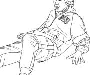 Coloriage Seong Gi-hun pendant le jeu Squid Games