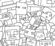 Coloriage Squid Game Minecraft