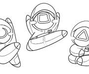 Coloriage Squid Games en maternelle