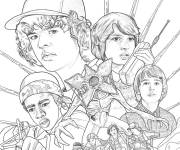 Coloriage Affiche Stranger Things