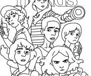 Coloriage Affiche Stranger Things pour ados
