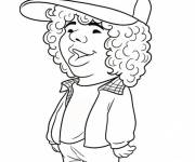 Coloriage Caricature de Dustin