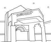Coloriage et dessins gratuit Centre commercial Starcourt de Strange Things à imprimer