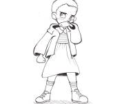 Coloriage Chibi Eleven petite section
