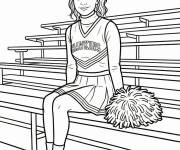 Coloriage Chrissy supporteur