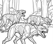 Coloriage Demodogs de Stranger Things