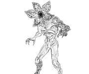 Coloriage Demogorgon corps entier