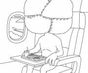 Coloriage Demogorgon dans l'avion VIP