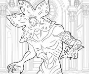 Coloriage Demogorgon dans le mus&eacute;e