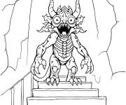 Coloriage Demogorgon dr&ocirc;le