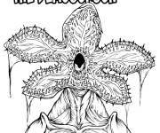 Coloriage Demogorgon monstre mal&eacute;fique de choses &eacute;tranges
