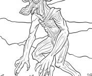 Coloriage Demogorgon pour adulte