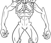 Coloriage Demogorgon sans motifs