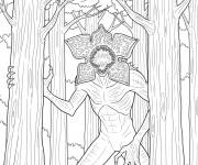 Coloriage Demogrogon dans la foret