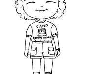 Coloriage Dustin chibi de Stranger Things