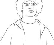 Coloriage Dustin Stranger Things saison pour enfants