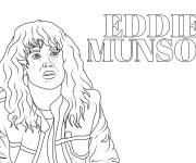 Coloriage Eddie Munson de Stranger Things