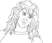 Coloriage Eddie Munson de Stranger Things 4