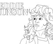Coloriage Eddie Munson style bande anim&eacute;e