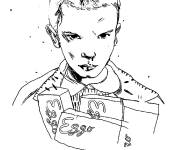 Coloriage Eleven de Stranger Things pour ados