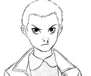 Coloriage Eleven en col&egrave;re