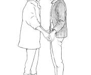 Coloriage Eleven et Mike