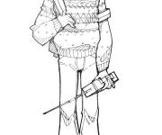 Coloriage Enfant Stranger Things