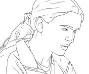 Coloriage Fille de Stranger Things saison 4