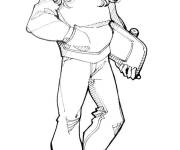 Coloriage Fille fashionista de Stranger Things