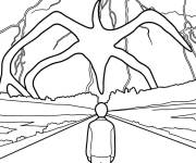 Coloriage Flagelleur mental de Stranger Things