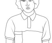 Coloriage Gar&ccedil;on de Stranger Things saison 4