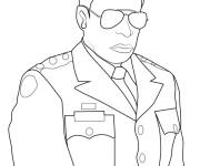 Coloriage General de Stranger Things 5