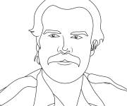 Coloriage Homme Stranger Things saison 4