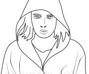Coloriage Huit de Stranger Things en vecteur