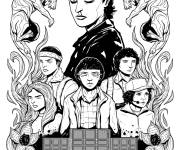 Coloriage Image de poster Stranger Things