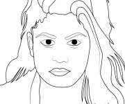 Coloriage Jeune femme de Stranger Things 5