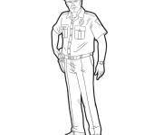 Coloriage Jim Hopper de Stranger Things
