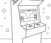 Coloriage l'arcade de Stranger Things
