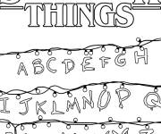 Coloriage Le mur de l'alphabet de la maison de Joyce