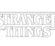Coloriage Logo de Stranger Things
