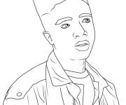 Coloriage Lucas de Stranger Things saison 4
