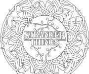 Coloriage Mandala Stanger Things